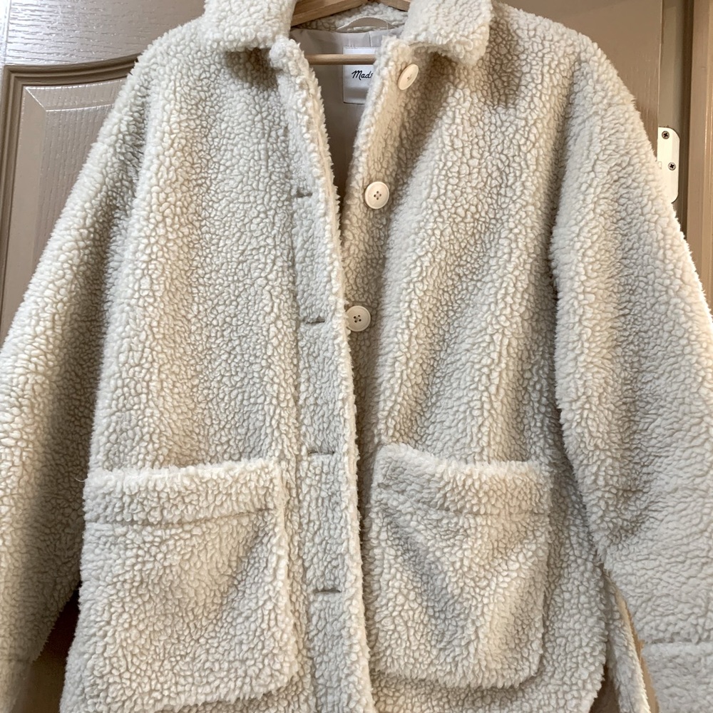 Madewell teddy shacket